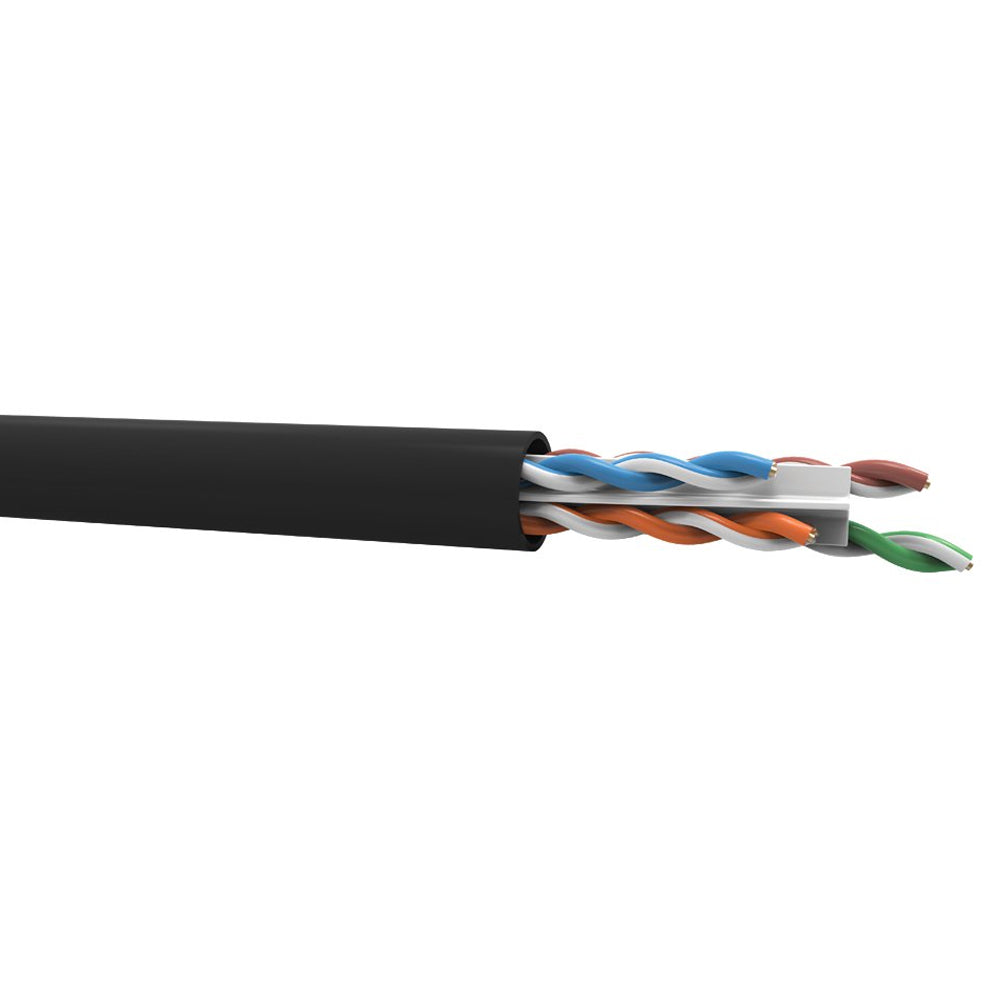 Metro de Cabo de Rede Furukawa Soho Plus CAT5- 24AWGX4P ROHS 100% Cobre Preto